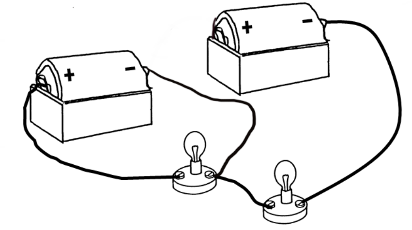 a diagram of a house with two lights attached to the house and a mailbox on the other side of the house