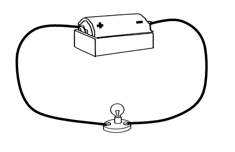 a black and white drawing of a mailbox with a light on top of it and a light bulb in the middle of the box